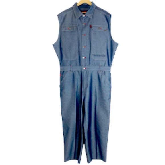 Fubu RARE Jumpsuit XL Vintage 1990's Sleeveless Mechanic NWOT Streetwear